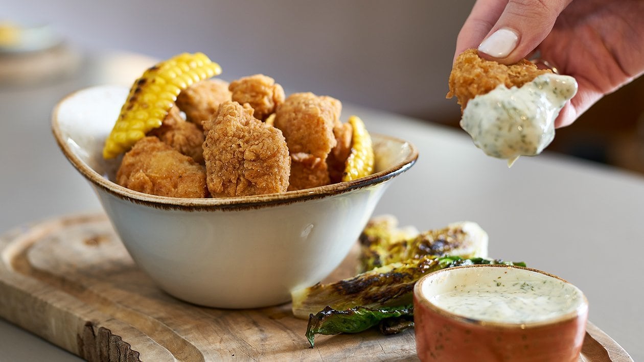 NoPollo frito con con salsa Ranch NoPollo frito con con salsa Ranch